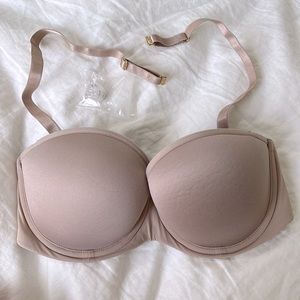 Strapless/removable strap bra